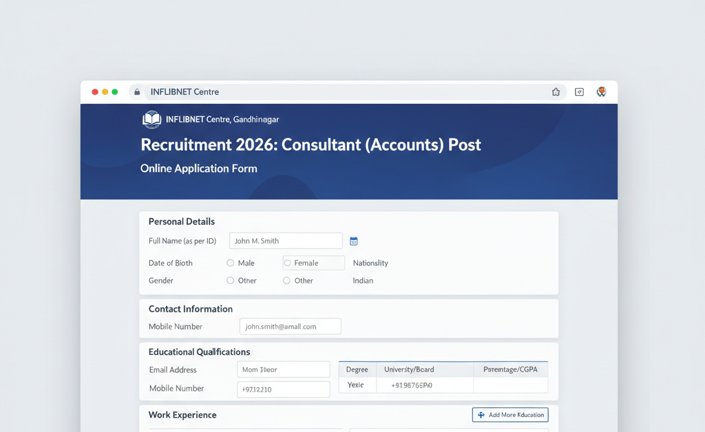 INFLIBNET Centre Gandhinagar Recruitment 2026