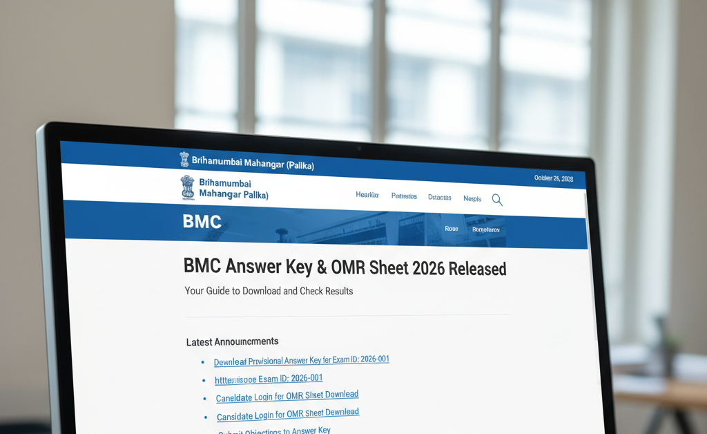 BMC Answer Key & OMR Sheet 2026