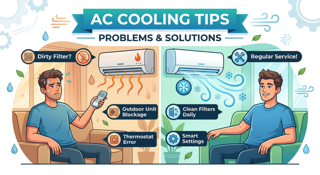 AC Cooling Tips in Gujarati