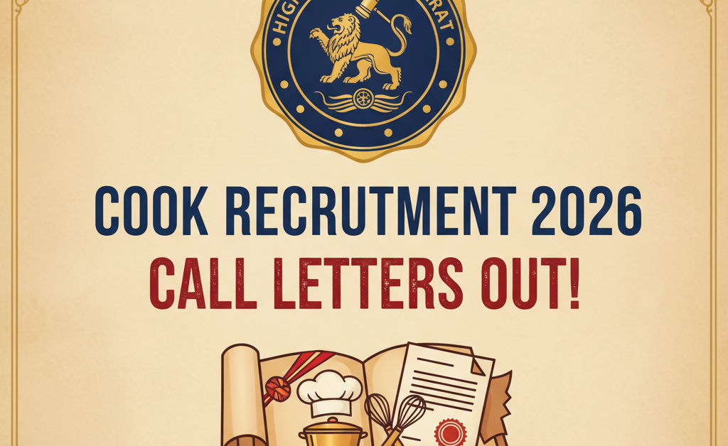 High Court of Gujarat Cook Recruitment 2026