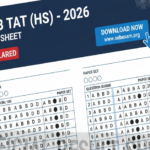 SEB TAT (HS) OMR Sheet 2026 Declared