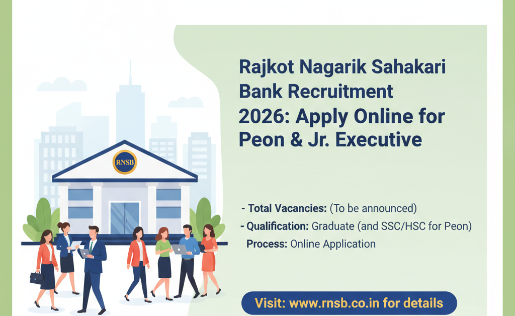 Rajkot Nagarik Sahakari Bank Recruitment 2026