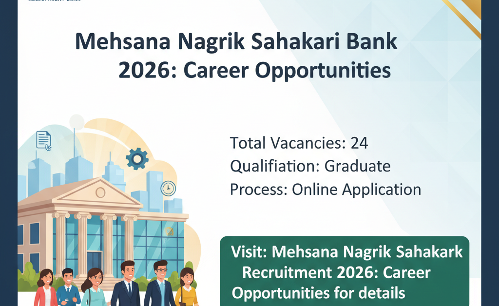 Mehsana Nagrik Sahakari Bank Recruitment 2026